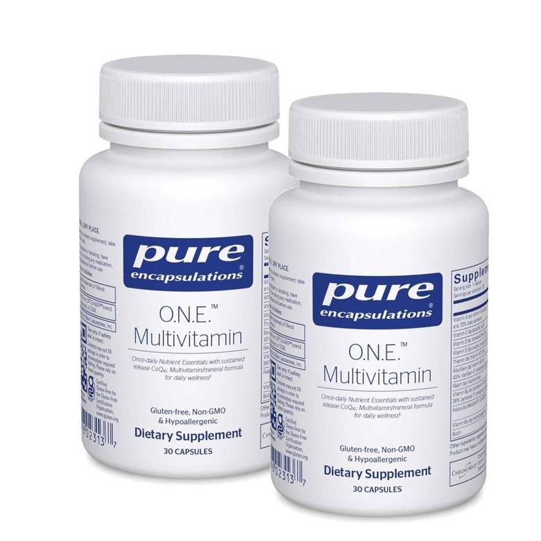 퓨어인캡슐레이션 원 멀티비타민 활성엽산, 코큐텐, 루테인 캡슐 Pure Encapsulations O.N.E. Multivitamin 129,600원