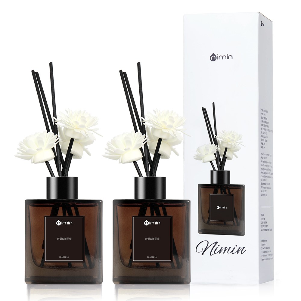 nimin 디퓨저 퍼퓸 실내 화장실 사무실 욕실 집방향제 아로마디퓨저 호텔디퓨저 대용량 거실방향제 유리병 고급디퓨저 프리미엄 디퓨저 섬유스틱 세트 19,900원