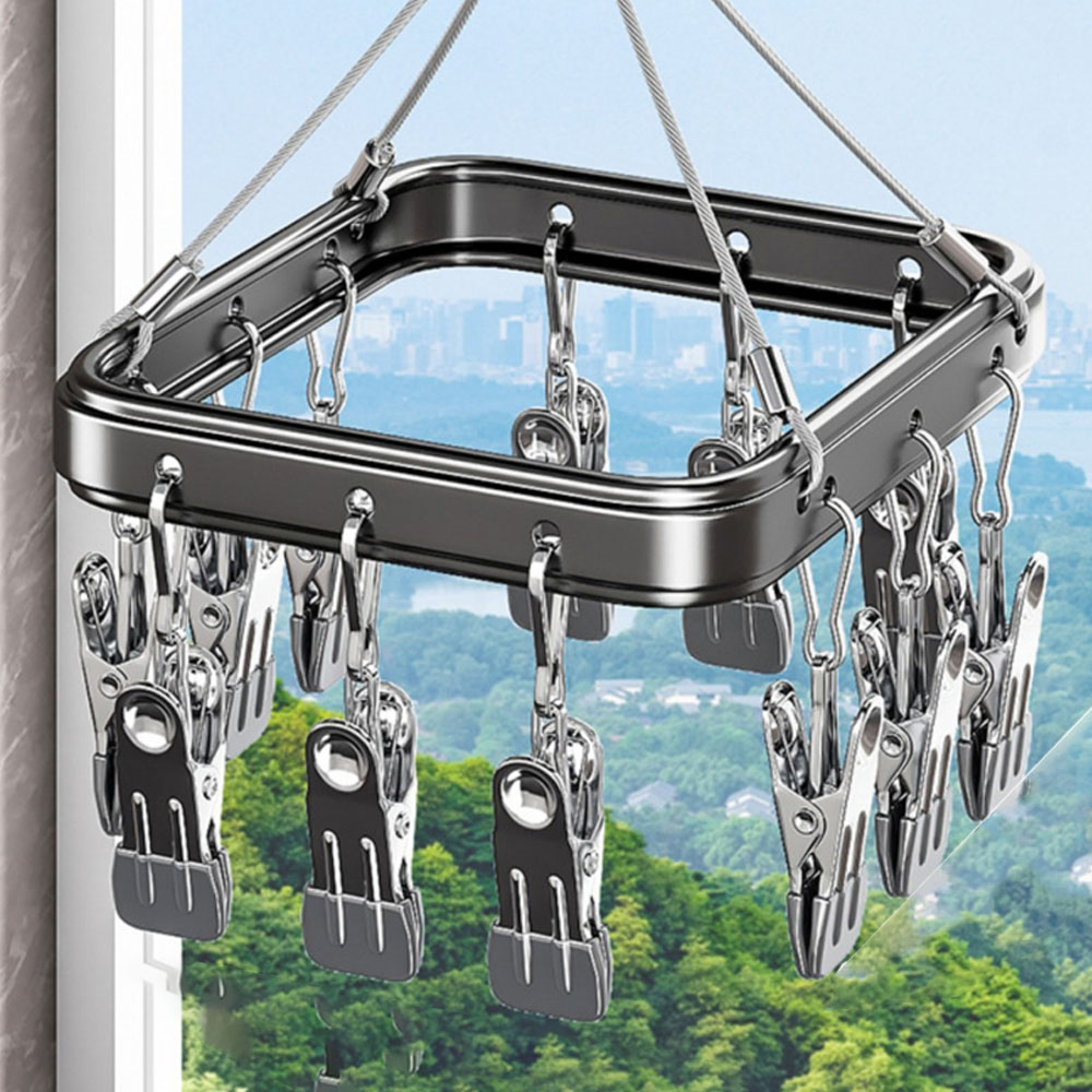 희미몰 kk83 스텐 양말 다용도 집게걸이 15,500원