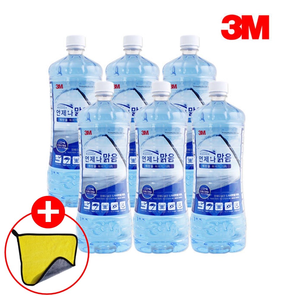 3M 에탄올 워셔액 사계절 성에제거 부식방지 1.8L 1Box 6개 17,900원