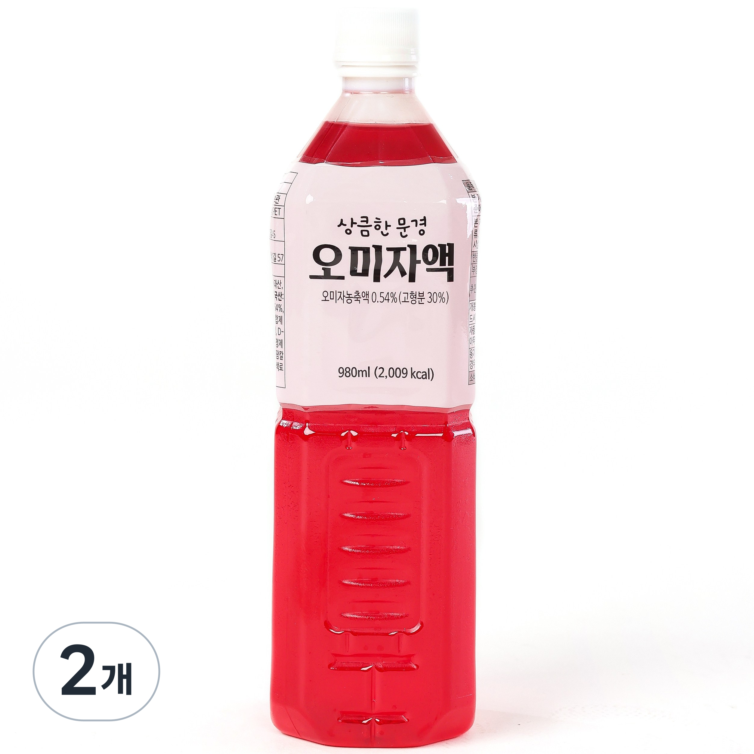 카페전용 문경 오미자액 대용량, 980ml, 2개, 1개입 18,710원