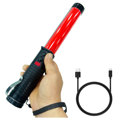 C타입 충전식 미니멀티신호봉 경광봉 안전지시봉 차량통제신호봉 차량비상용 도로공사 경광봉 15,000원