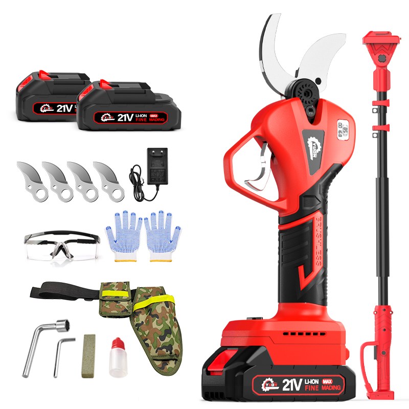 YUON 독일 브러시리스 전기 충전 전동 전지가위 21V 풀세트(EU한국플러그+전기 디스플레이+2.5m 연장장대+전용가방 톡톡365), 1세트 199,000원