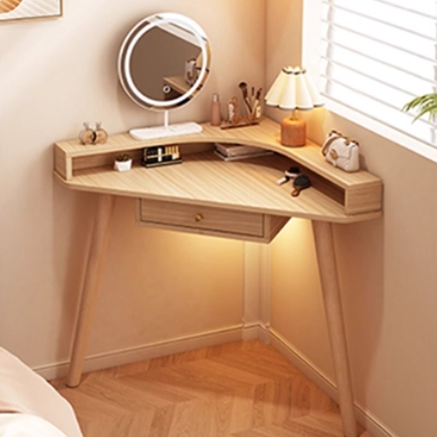 코너화장대 좁은코너 모서리 삼각형 틈새 침실 미니화장대 255,200원