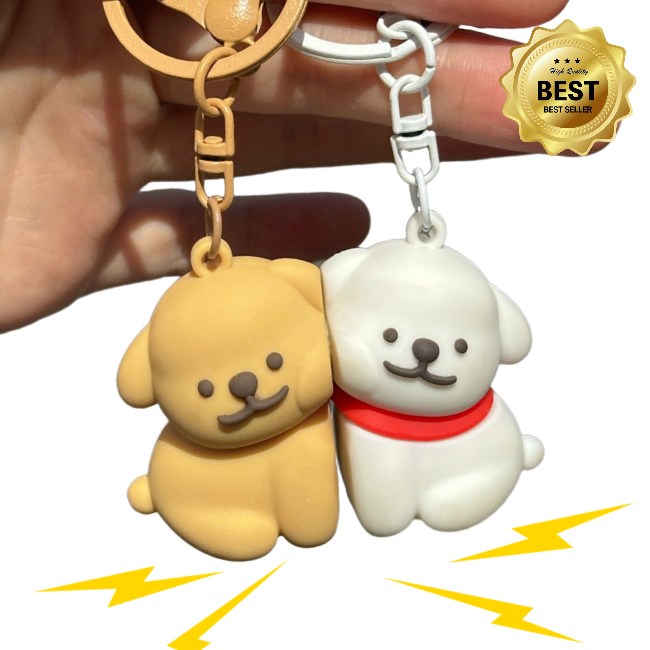 누누마켓 착붙 자석 강아지 커플 우정 키링 키홀더, 착붙강아지세트 7,980원