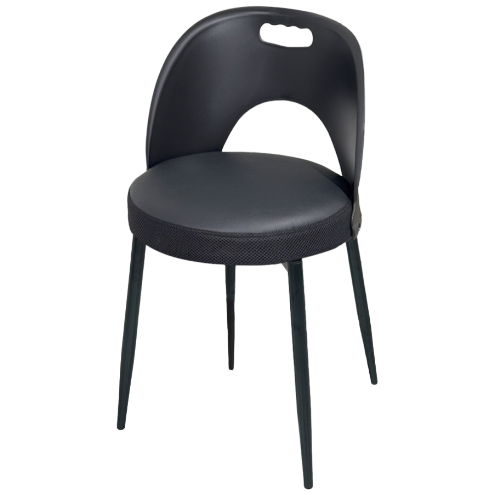 천하퍼니처 회의용 업소용 등받이의자  공부방 카페 인조가죽  식당  철제 인테리어 의자 34,720원