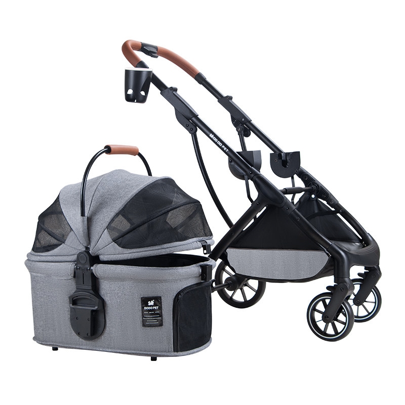 분리형 개모차 경량 견모차 냥모차 강아지 유모차 웨건 강아지 유모차 소형견 2단 외출 분리, 현재가 203,500원