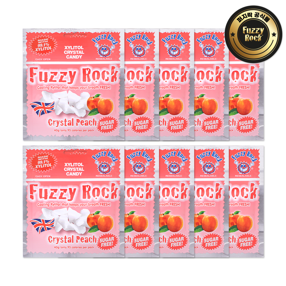 퍼지락 자일리톨 캔디 복숭아향, 40g, 10개 33,290원