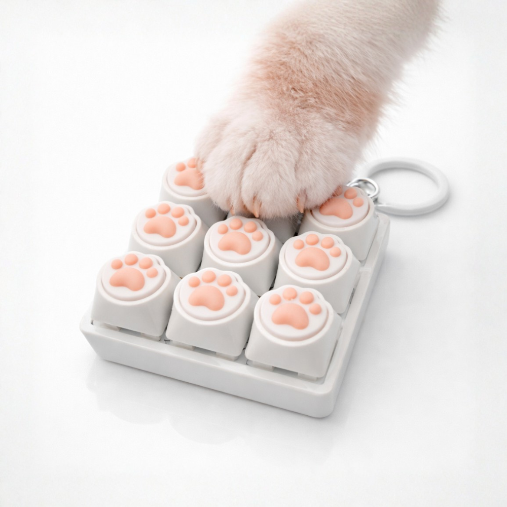 로로메라 고양이 발바닥 키보드키링 9구 스트레스 해소 키캡 딸깍이키링 11,900원