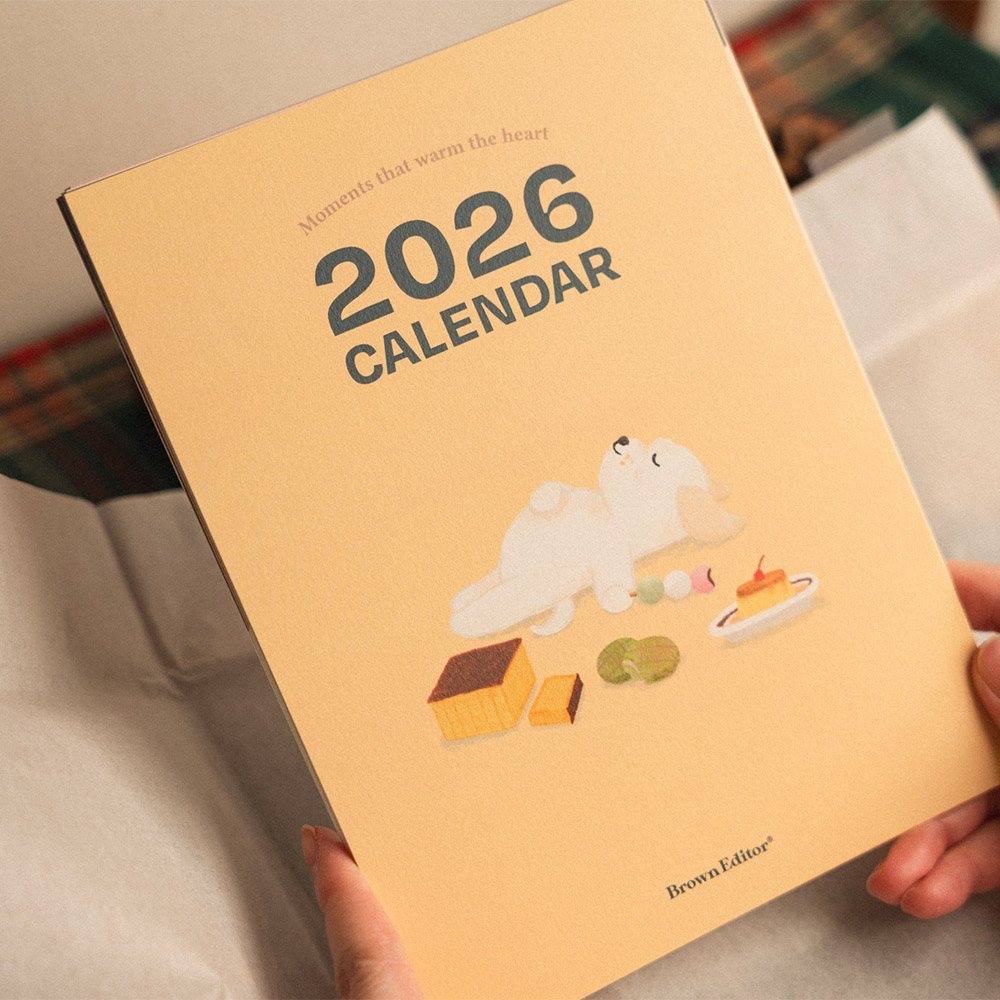 2026년 디저트 강아지 일러스트 탁상 달력 캘린더 18,000원