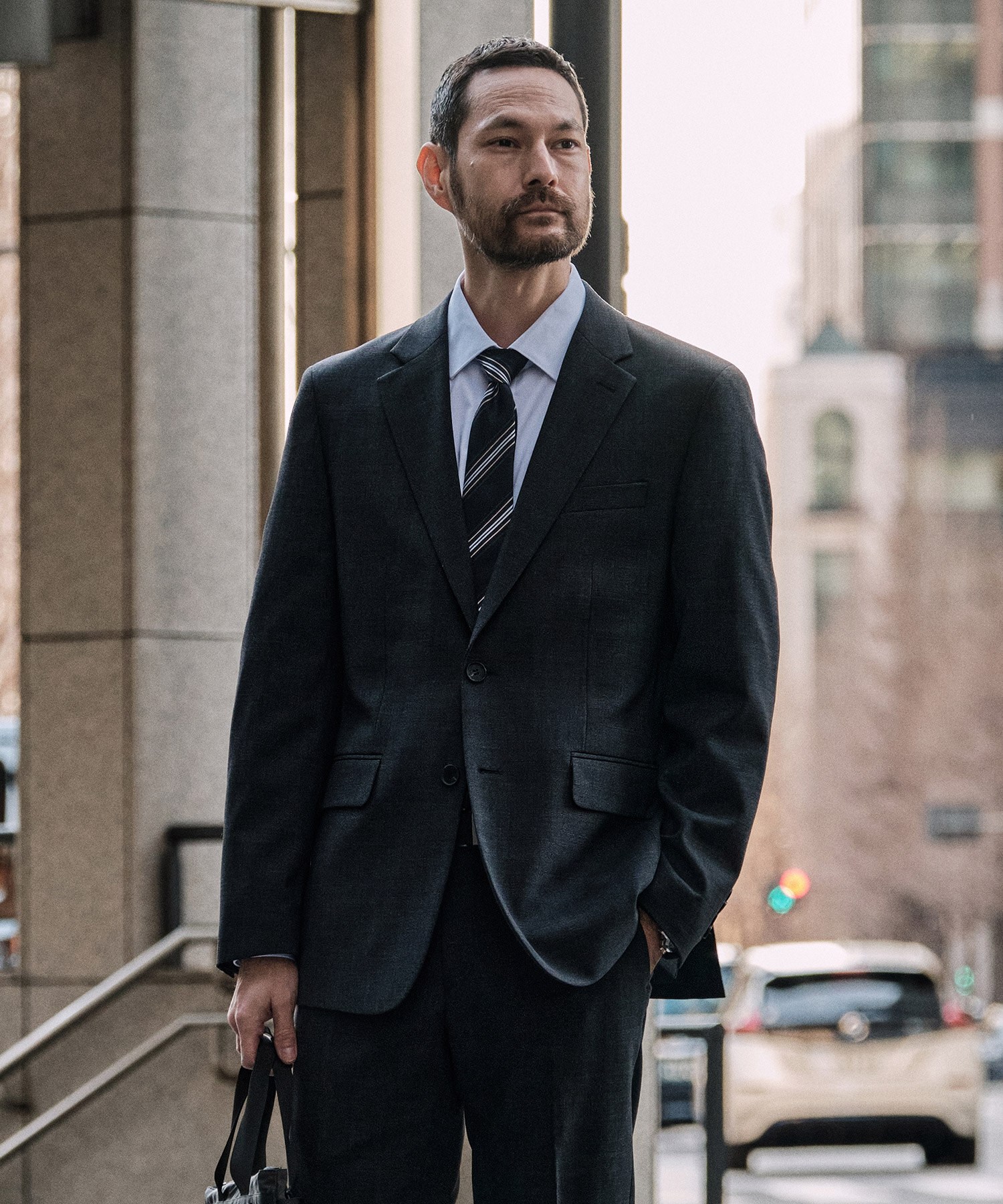 [STCO] 남성 WOOL 50% 투톤 컴포트 수트 자켓 클래식핏 그레이 99,000원