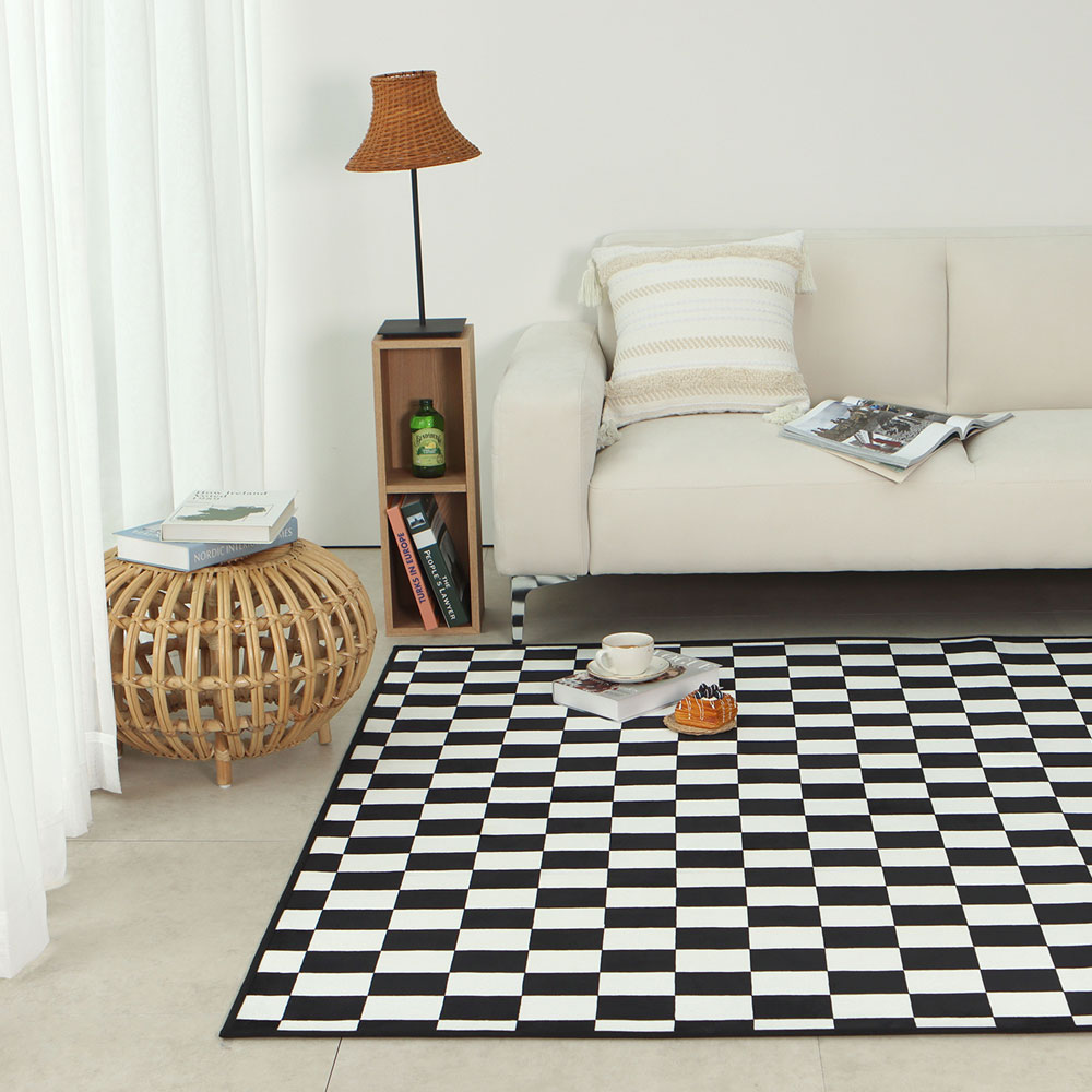 레시앙뜨 체커보드 단모 워셔블 카페트 19,900원