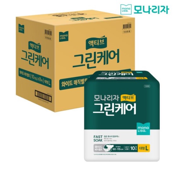 모나리자 남녀공용 액티브 그린케어 와이드 매직밸트 10매 24,300원