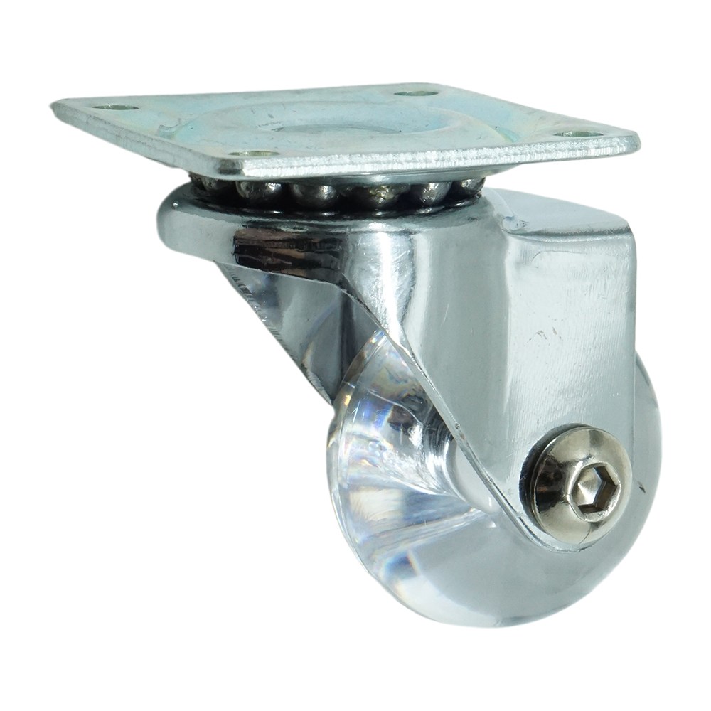 투명 무소음 소형 인라인 바퀴 캐스터 4cm(1.5인치) 회전형, 1개 3,550원