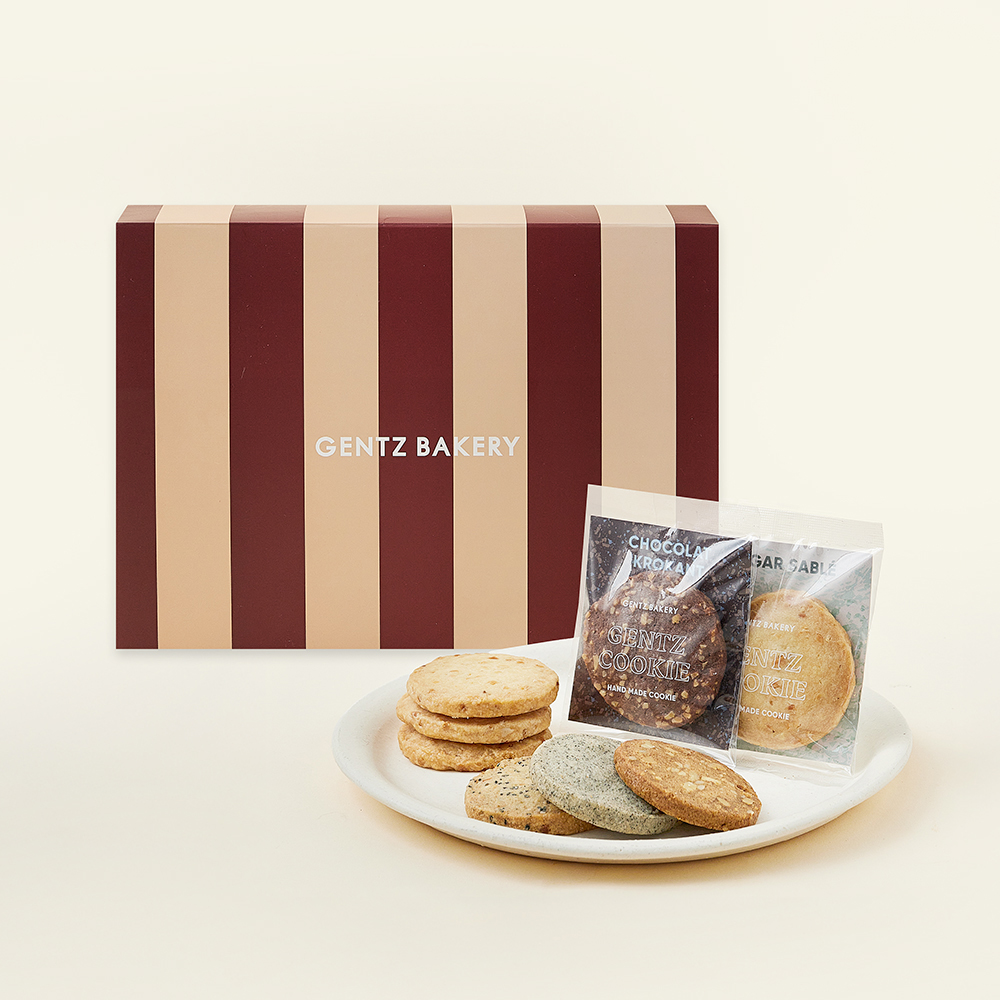 [로켓프레시] 겐츠베이커리 클래식 쿠키 선물세트 3호 + 쇼핑백, 1세트 30,000원