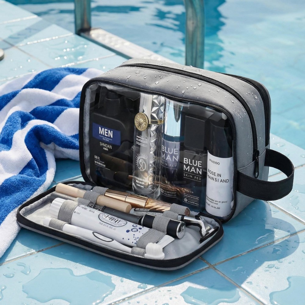 남성 다용도 방수 여행용 세면 파우치가방 건습분리 대용량 18,100원