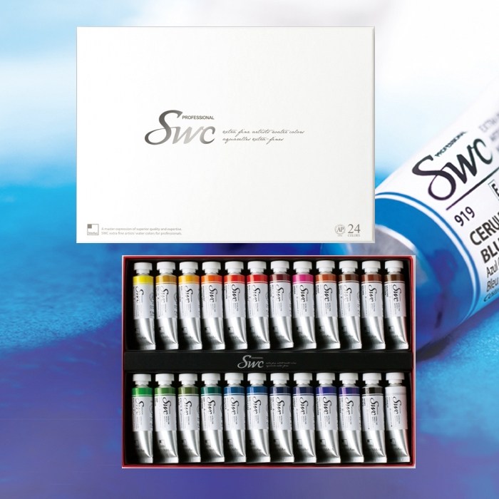 신한 SWC 수채화물감세트 15ml [24색] 86,800원