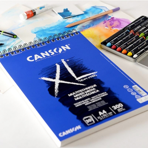 [캔손] XL 믹스미디어 300g 30매 A4 A3 스케치북 드로잉북 낱개, A4 14,450원