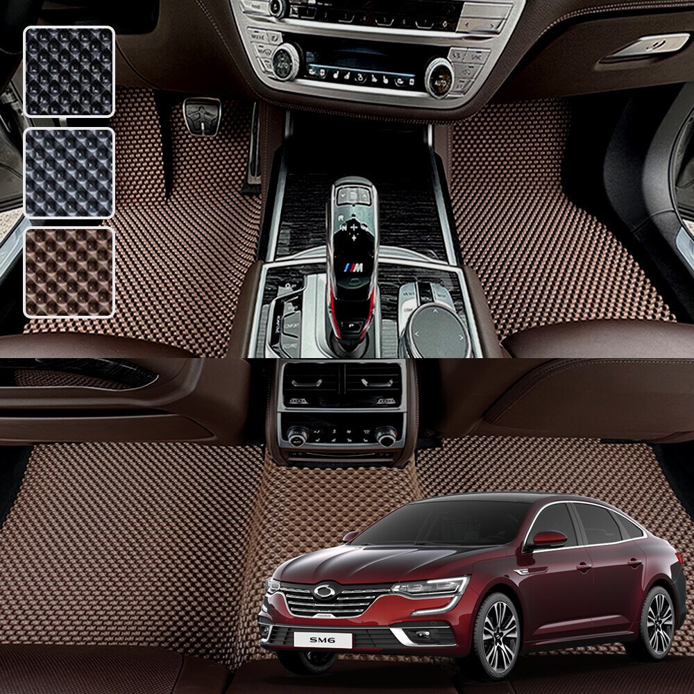 DXSOAUTO SM6 전용 3D 엠보싱 차세대 고무매트 1열2열 세트 59,000원