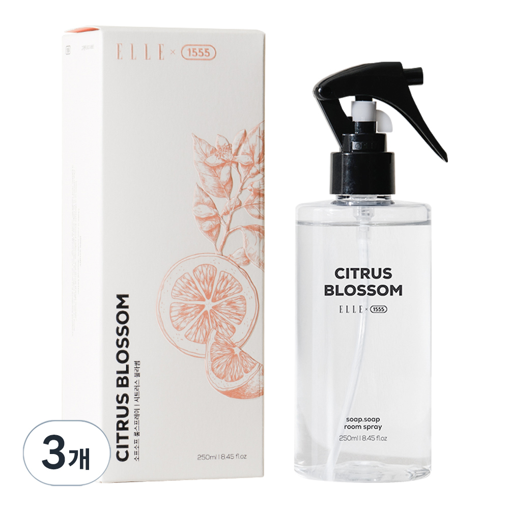 1555 소프소프 룸 스프레이 시트러스 블라썸, 250ml, 3개 63,000원