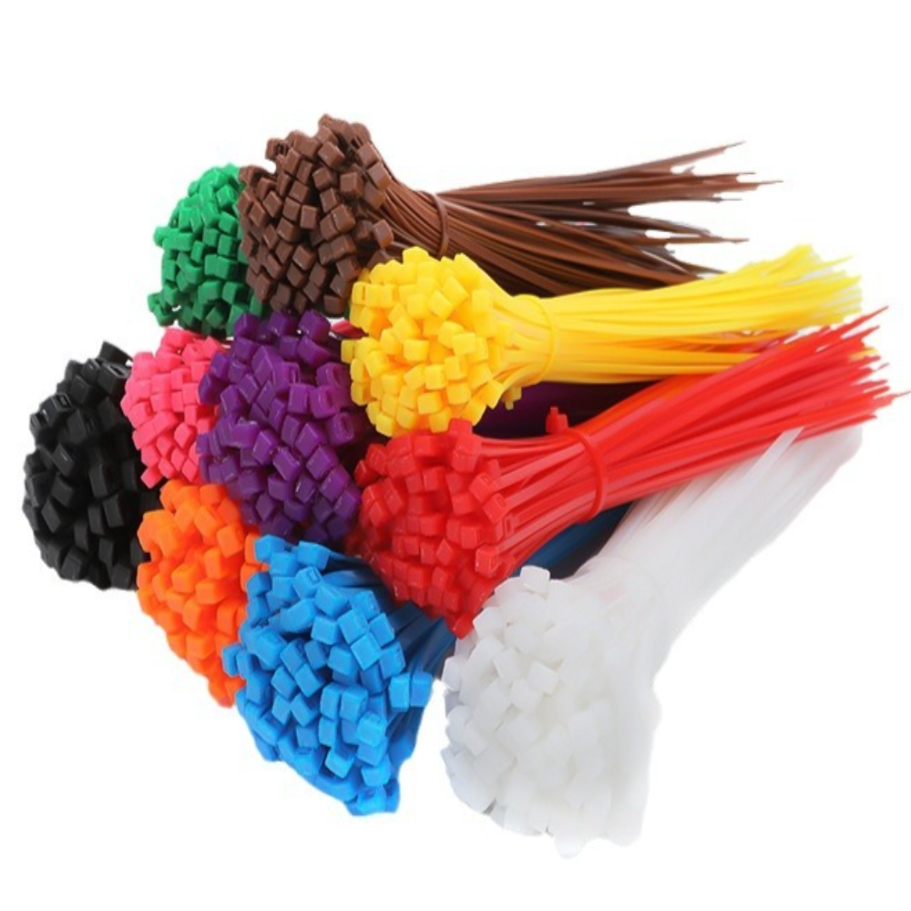 칼라 케이블타이 20cm 빨강 노랑 초록 파랑 색상혼합 100p, 혼합 9,900원