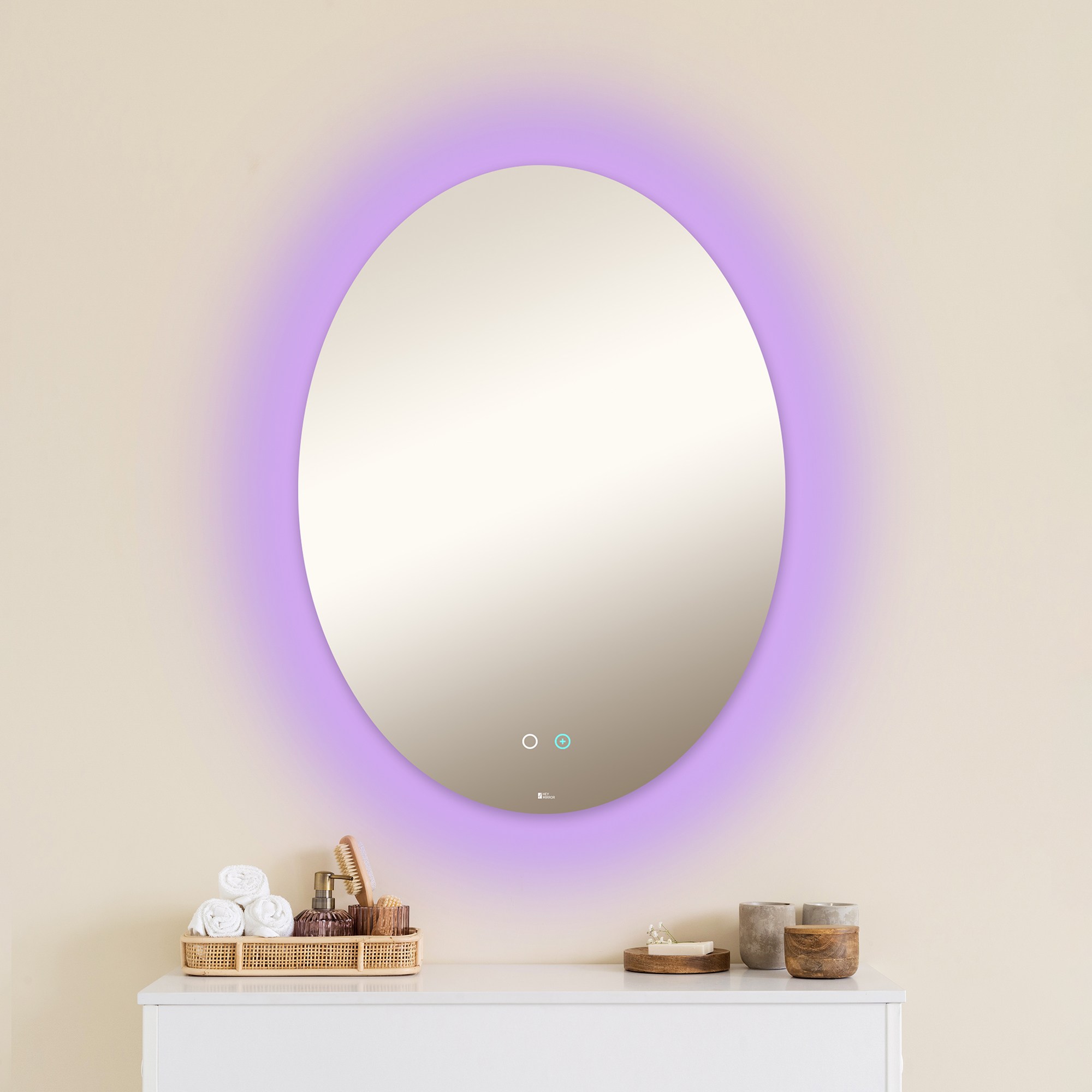 헤이미러 LED 간접 살균 미러 - 계란형 178,000원