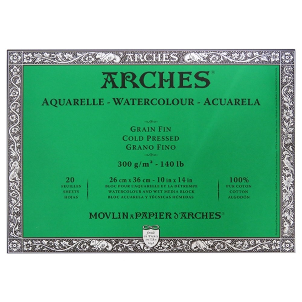 캔손 아르쉬 중목 300g 수채패드 26X36cm 20매 70,000원