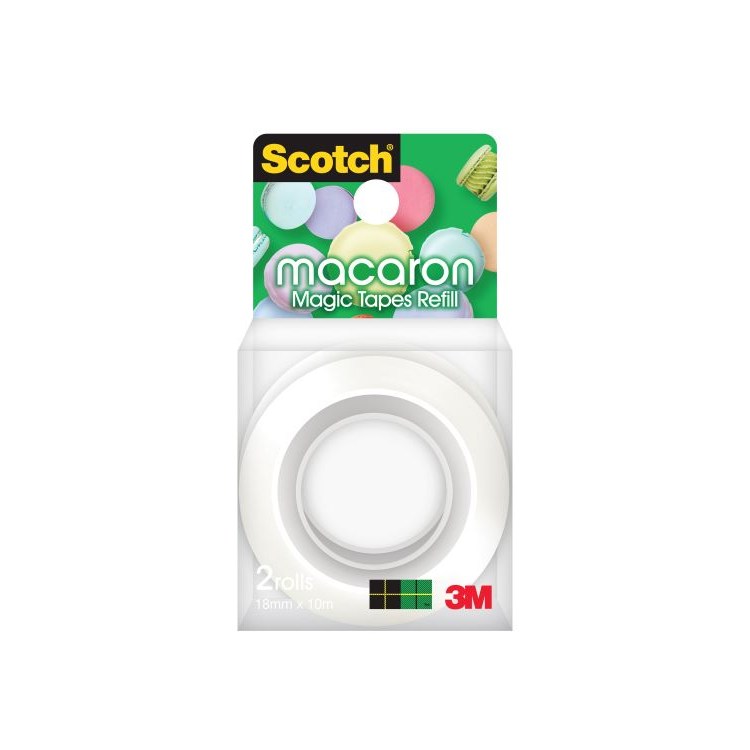 쓰리엠 스카치 마카롱 디스펜서 전용 매직테이프 리필 18mm x 10m 2p 7,650원