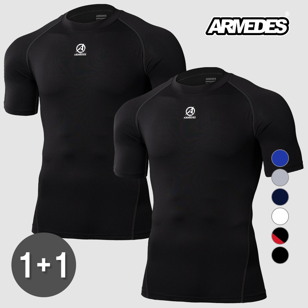 아르메데스 남성용 반팔 기능성 언더레이어 2매세트 15,900원