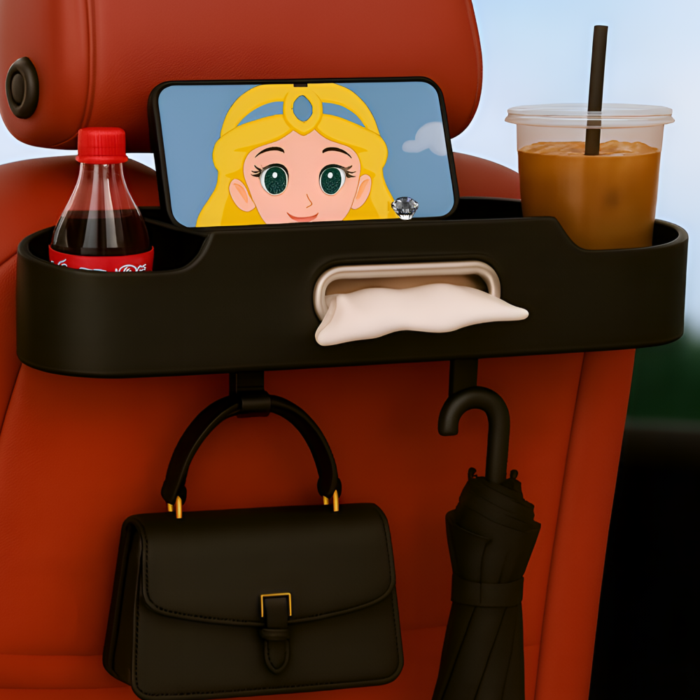 노재 다용도 포켓 가방걸이 기능 자동차 시트 수납함, 블랙, 1개 15,900원