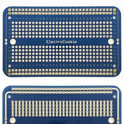 PCB보드 브레드보드형 만능기판 Half Size(아두이노 및 개발용)- 89x52mm 블루 2,640원