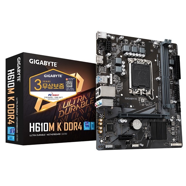 [GIGABYTE] H610M K D4 피씨디렉트 (벌크) (인텔H610/M-ATX) 79,000원