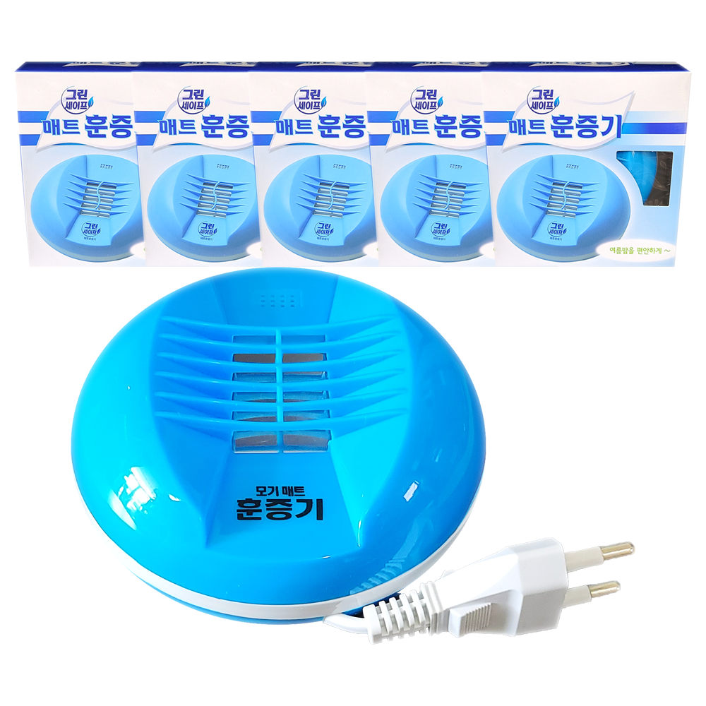 일명제약 그린세이프 전자모기향 매트훈증기, 5개 23,390원