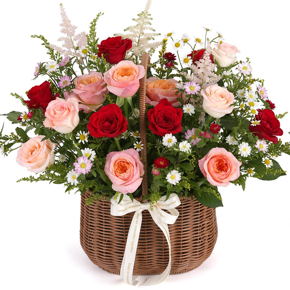 119플라워 (당일배송) 예쁜장미드려요~ ST-A1845 꽃바구니 전국꽃배달 생일 기념일 꽃선물 생화 꽃배달 66,000원