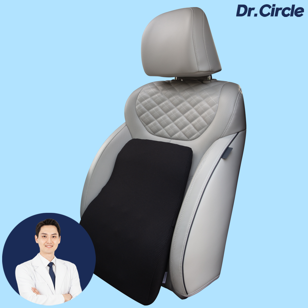 닥터써클 자동차 등쿠션 차량용 허리쿠션 등받이 받침대 운전석 요추 운전, 1개 59,000원