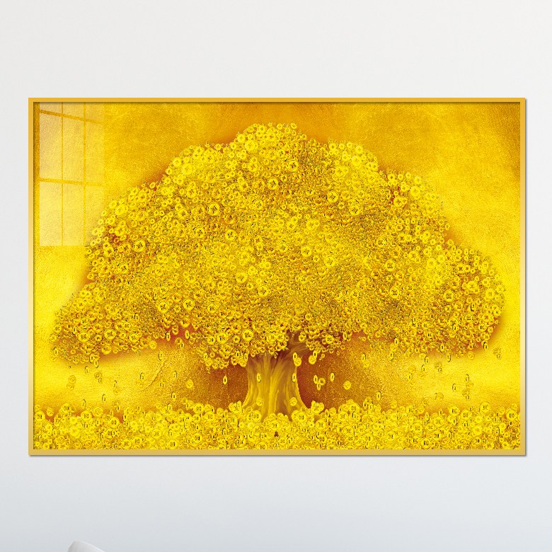 아트블루 돈 들어오는 황금 돈나무 그림 풍수 인테리어 액자 개업 집들이 선물, 3번 황금나무 와이드 금배경 79,900원