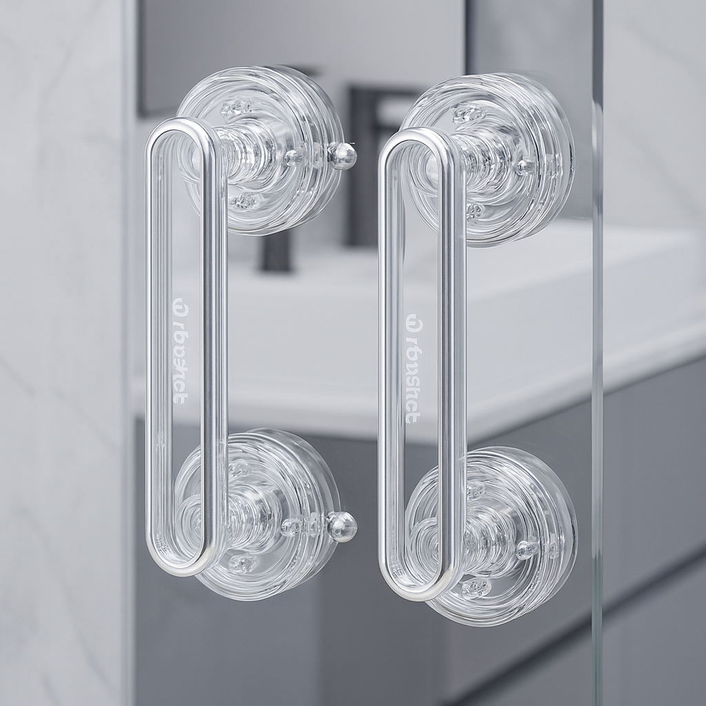 유니팡 무타공 고급 유리문 욕실 냉장고 가구 안전 손잡이, 투명, 2개 14,900원