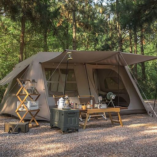 네이처하이크 빌리지 13 릿지 자동 텐트캐빈형 쉘터 오토 캠핑 감성 패밀리 원터치 리빙쉘, 브라운(티타늄 블랙코팅) 598,000원