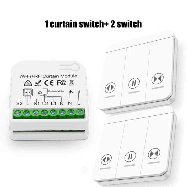 스마트 커튼 자동 전동 전기 롤러 셔터 무선 원격 스위치 포함 와이파이 홈 33,600원