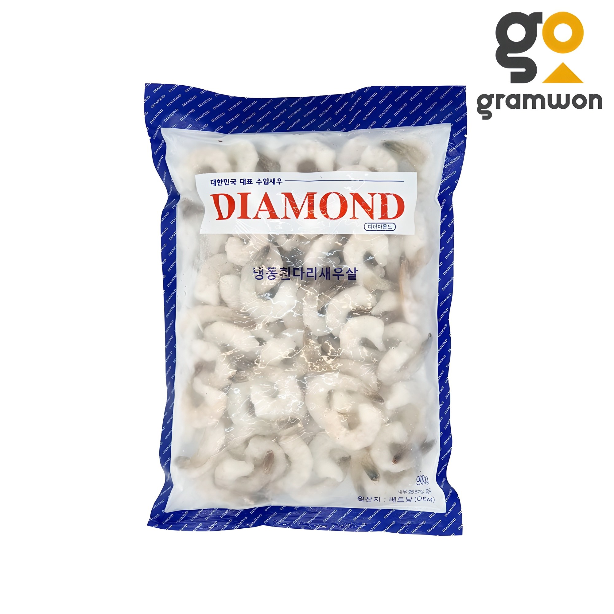 다이아몬드 칵테일새우 41/50 900g( 80~99미) 흰다리새우 감바스, 900g(41-45), 1개 18,500원