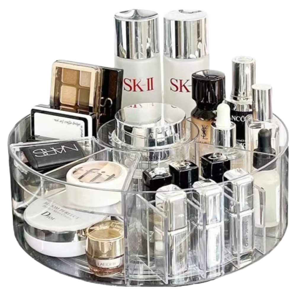 리빙공감 회전형 화장품 악세사리 영양제 정리 수납함, 투명, 1개 12,900원