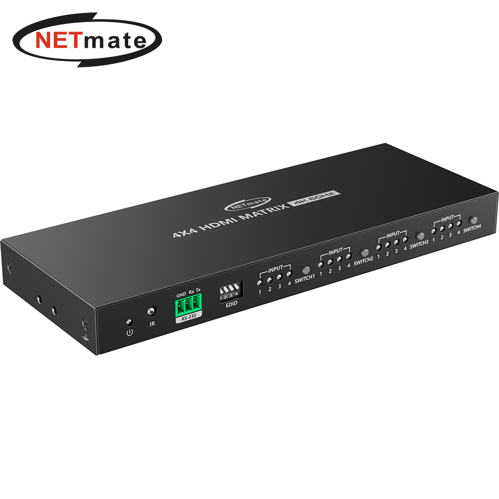 넷메이트 4K 60Hz 4:4 HDMI 매트릭스 스위치 NM-HMA44 189,000원