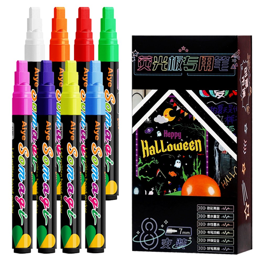 드림팩토리 네온 블랙 보드 마커펜 8색, 1박스, 혼합색상 7,850원