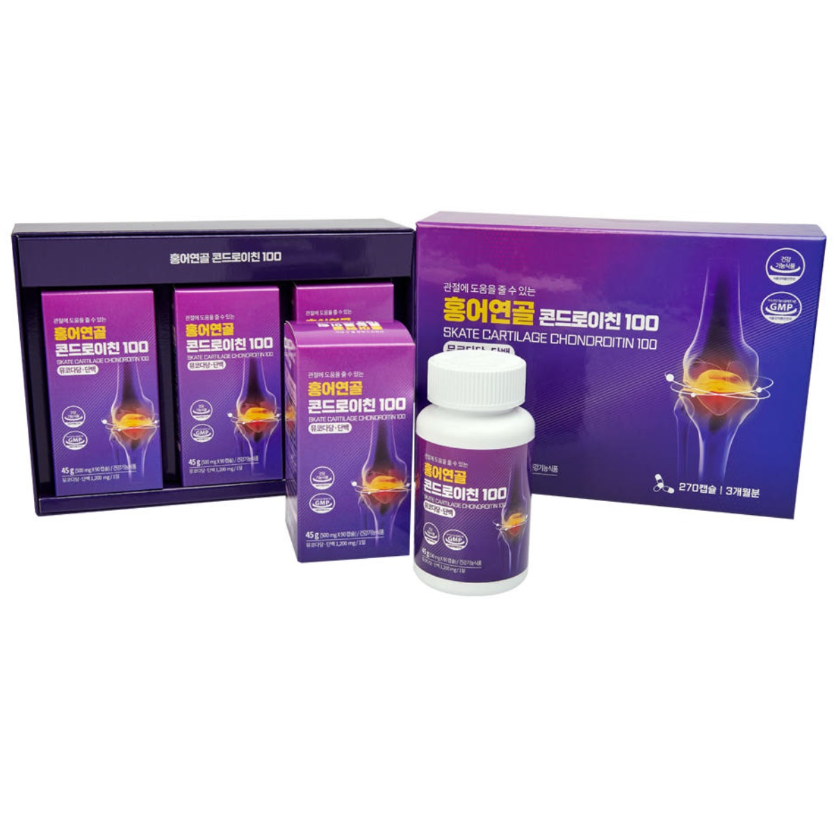 홍어연골 콘드로이친100 (6개월분) / 관절건강 필수품, 2박스, 270정 450,000원