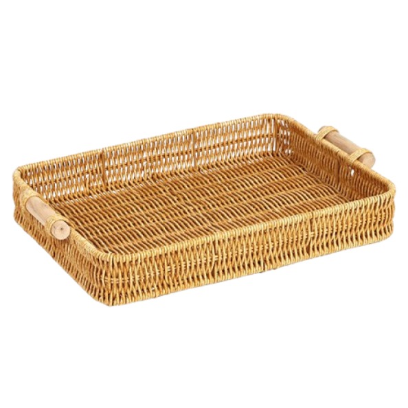 데일블룸 직사각형 손잡이 모조 등나무바구니, 브라운, 1개 15,960원