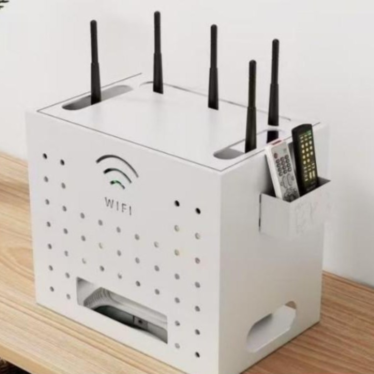 핫몰 무타공 멀티탭 공유기 보관함 셋탑박스 정리함 35,000원