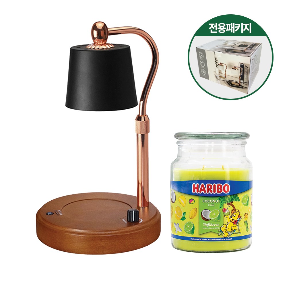 하리보 라지자 양키캔들 + 빛높이조절 우드 감성 캔들워머 세트 56,610원