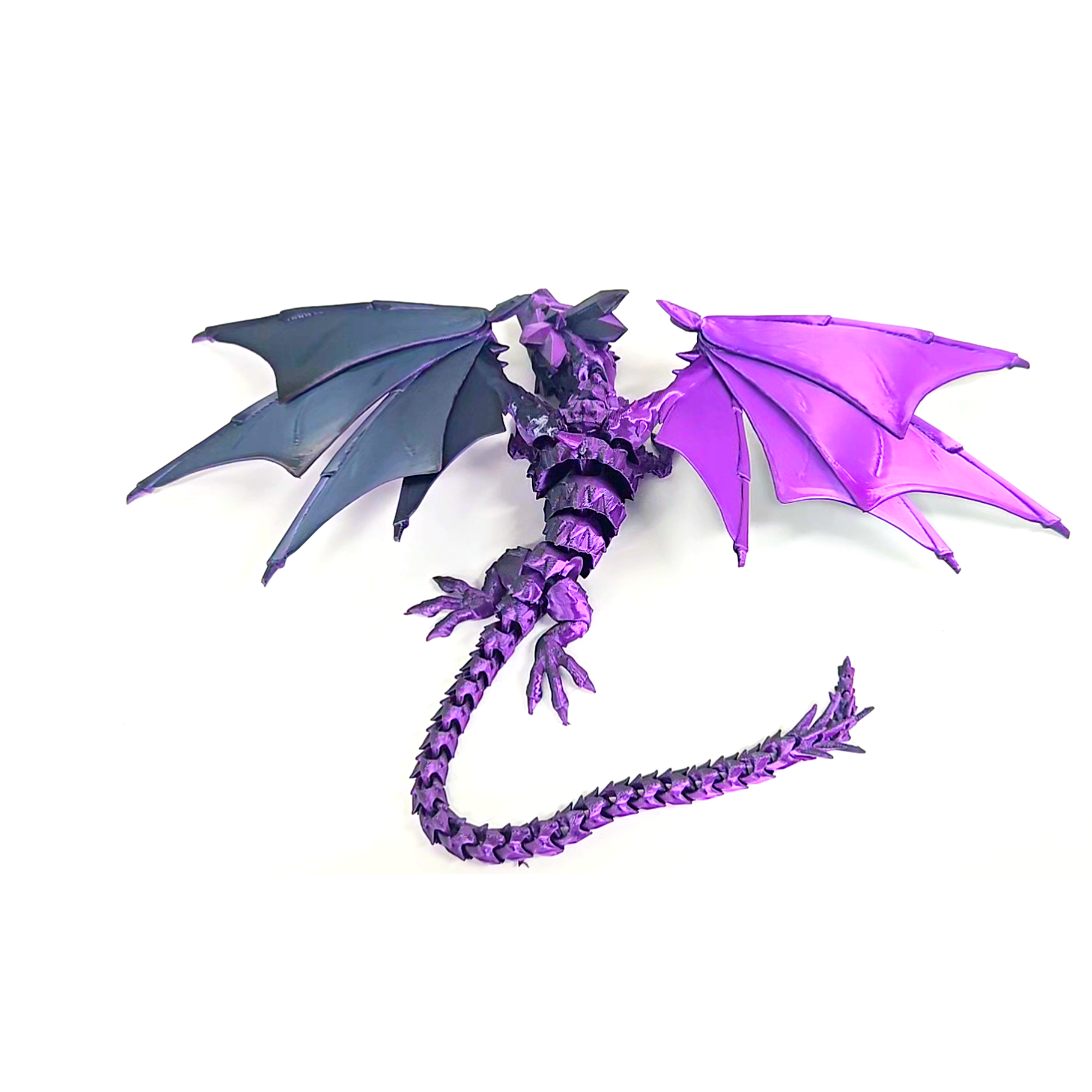 아이카 3D 드래곤 관절 피규어 날개 크리스털 용 인테리어 완구 관절 프린팅, 퍼플&블랙, 1개 15,000원