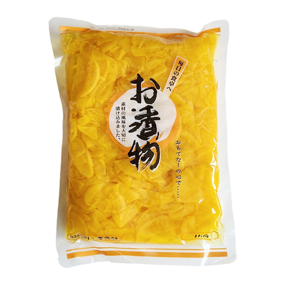 씨엘푸드 동경 슬라이스 반달 단무지, 1kg, 10개 45,000원
