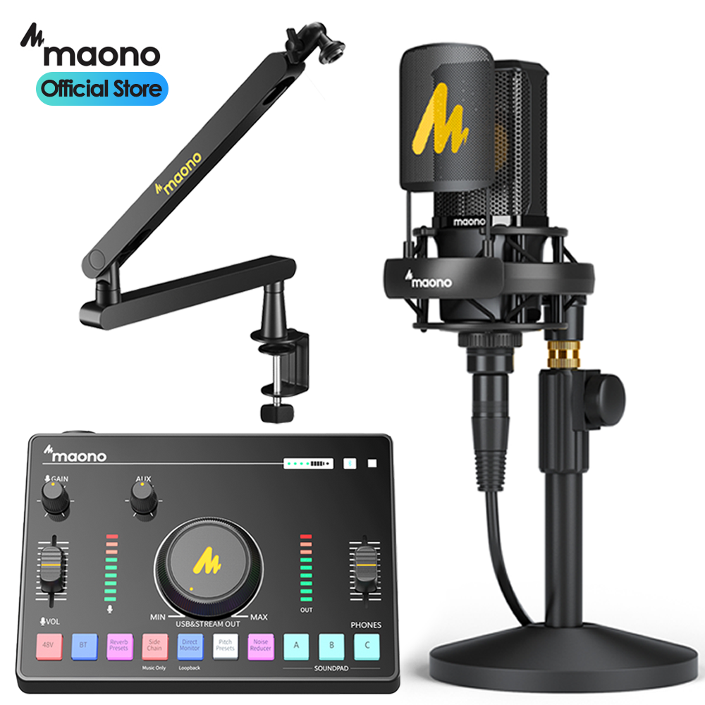 마오노 AMC2 NEO + PM500 라이브 방송용 유튜브 틱톡 녹음용 오디오인페이스 마이크 스탠드 패키지 319,000원